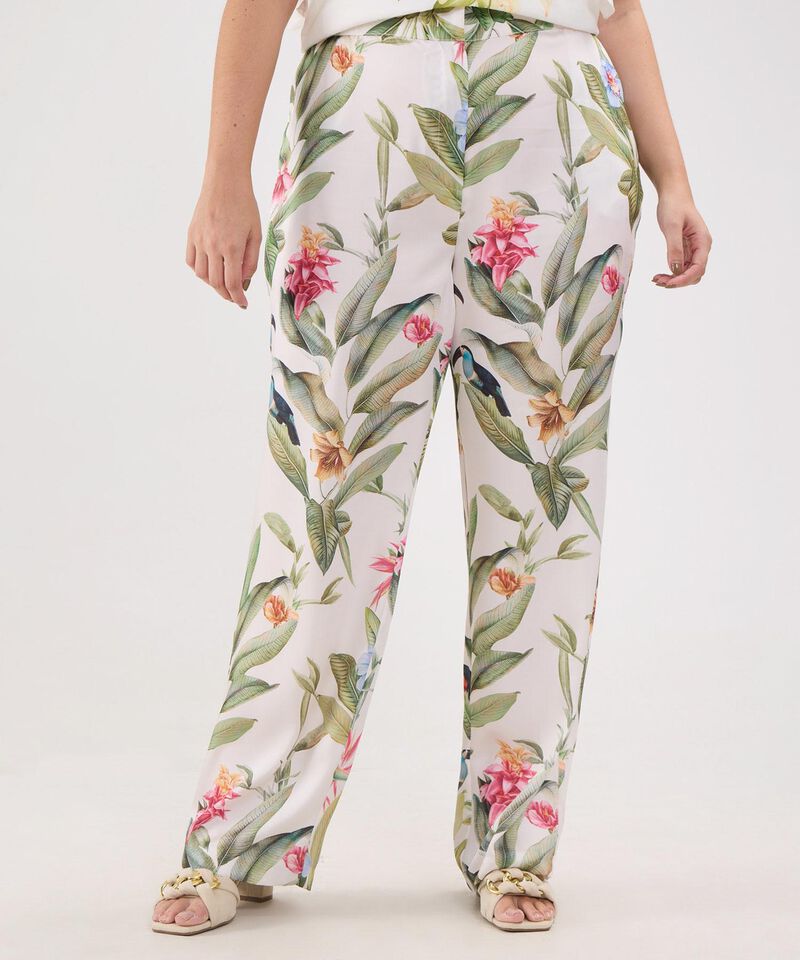 Pantalon Estampado Fluido