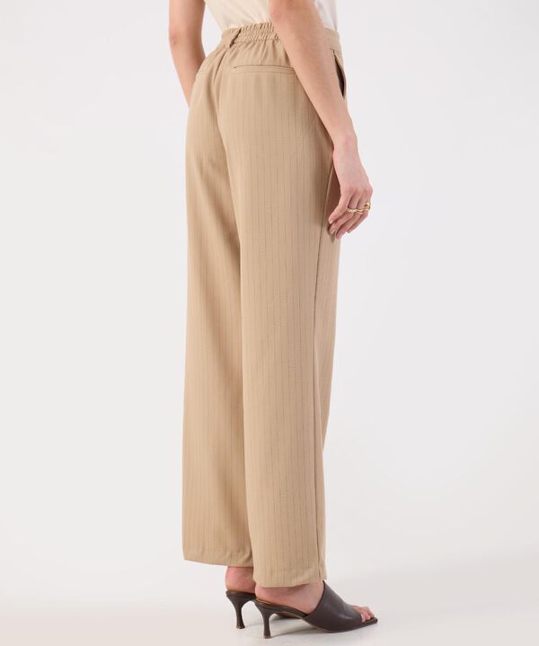 Pantalón Beige Pierna Ancha