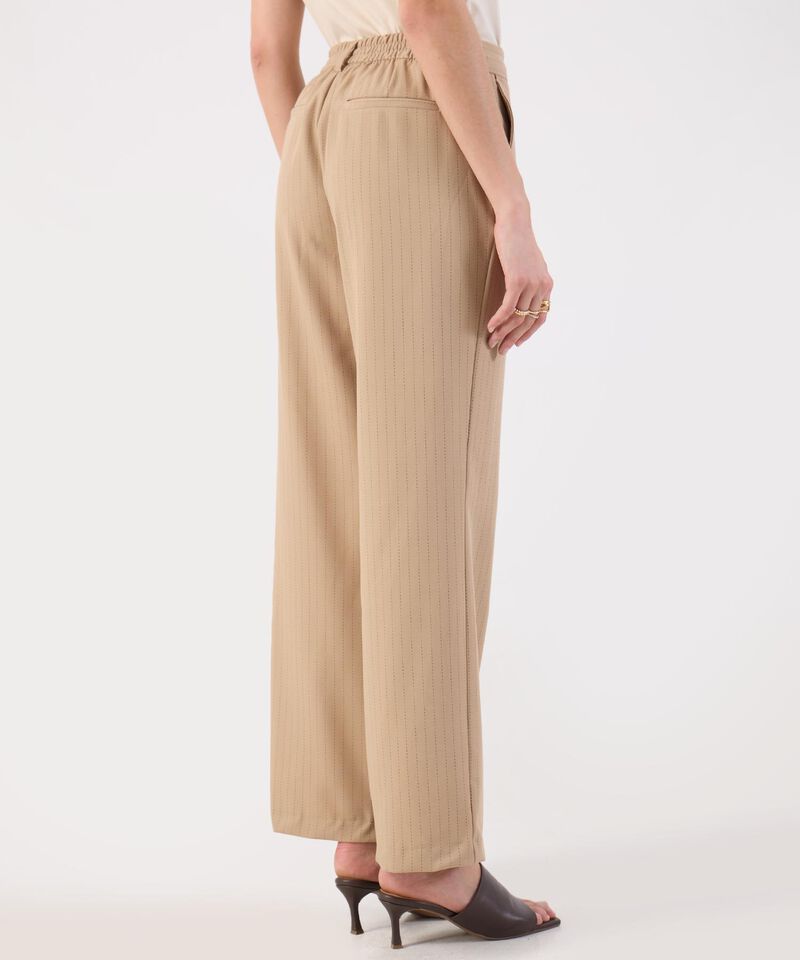 Pantalón Beige Pierna Ancha