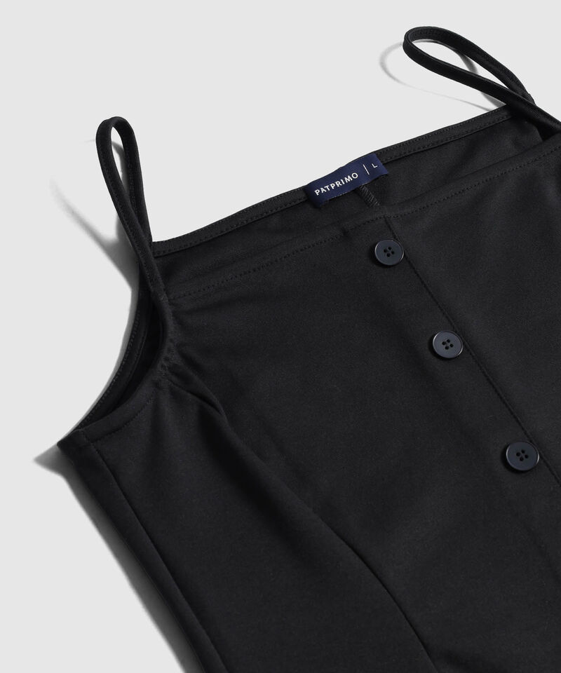 Top De Tirantes Ajustado Elegante Mujer