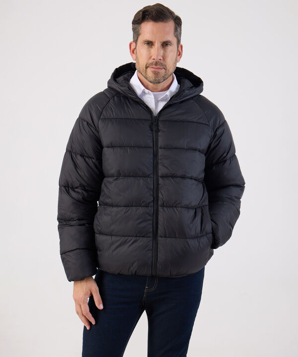 Chaqueta Acolchada Con Capota Para Hombre image number null