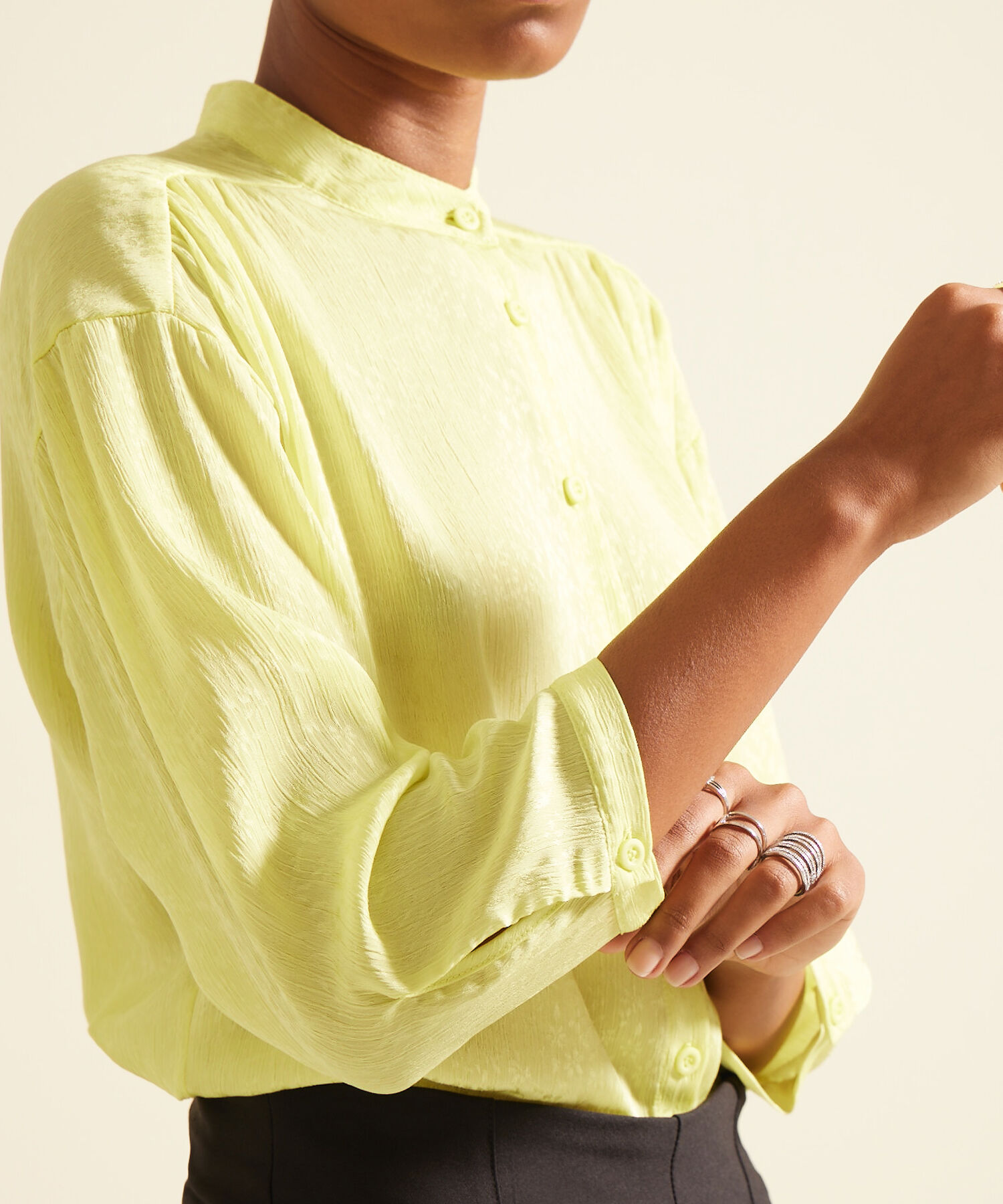 Blusa Manga Corrida 3/4 Unicolor