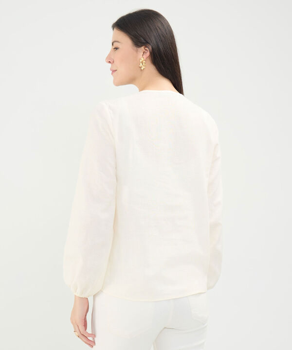 Blusa Bordado Botánico