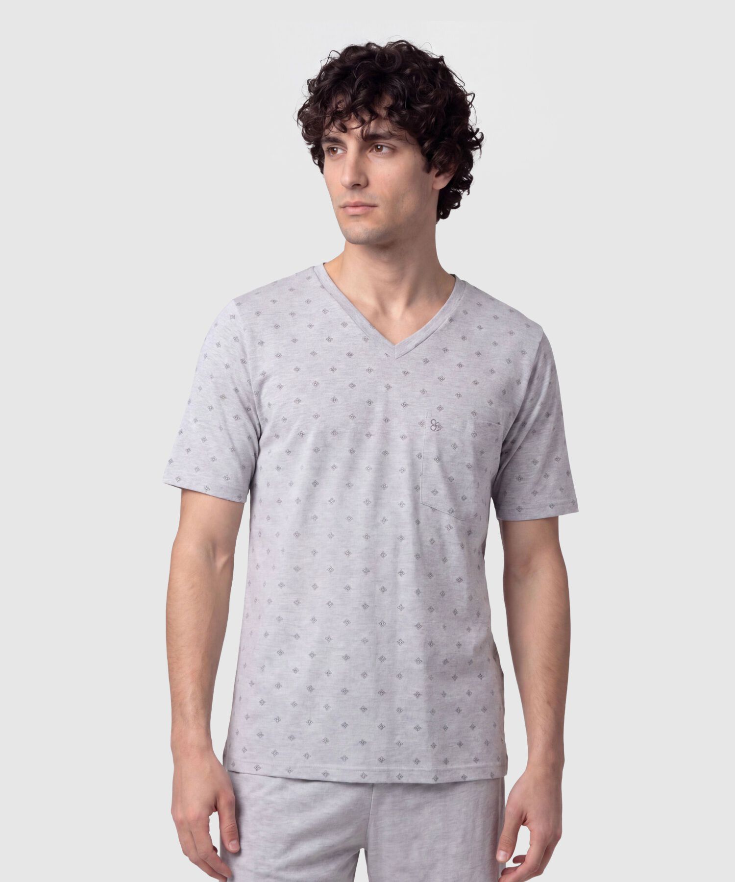 Pijama Corta con Estampado para Hombre