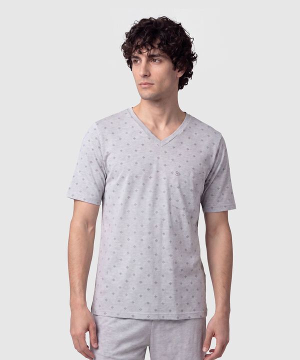 Pijama Corta con Estampado para Hombre