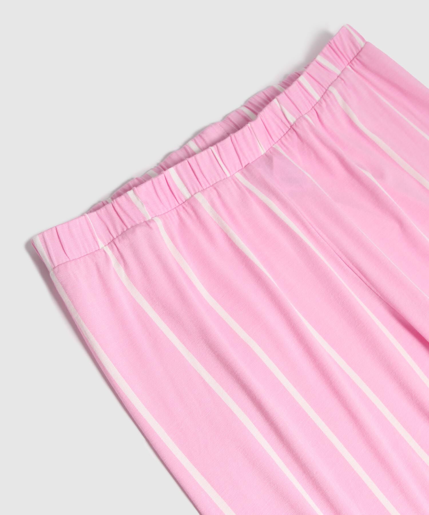 Conjunto De Pijama A Rayas Sin Mangas 