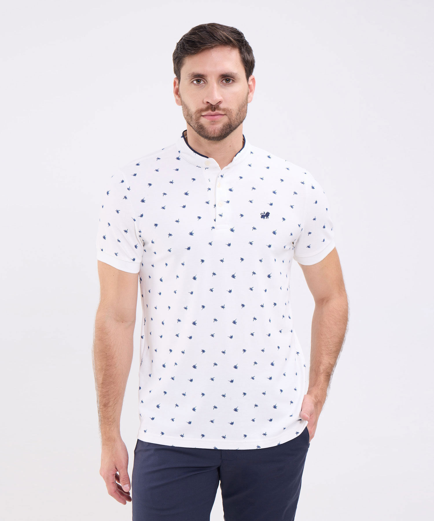 Polo Estampada Para Hombre