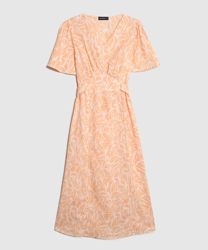 Vestido Estampado con Escote en V