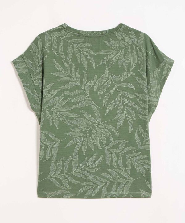 Camiseta Cómoda Manga Doblada Mujer image number null