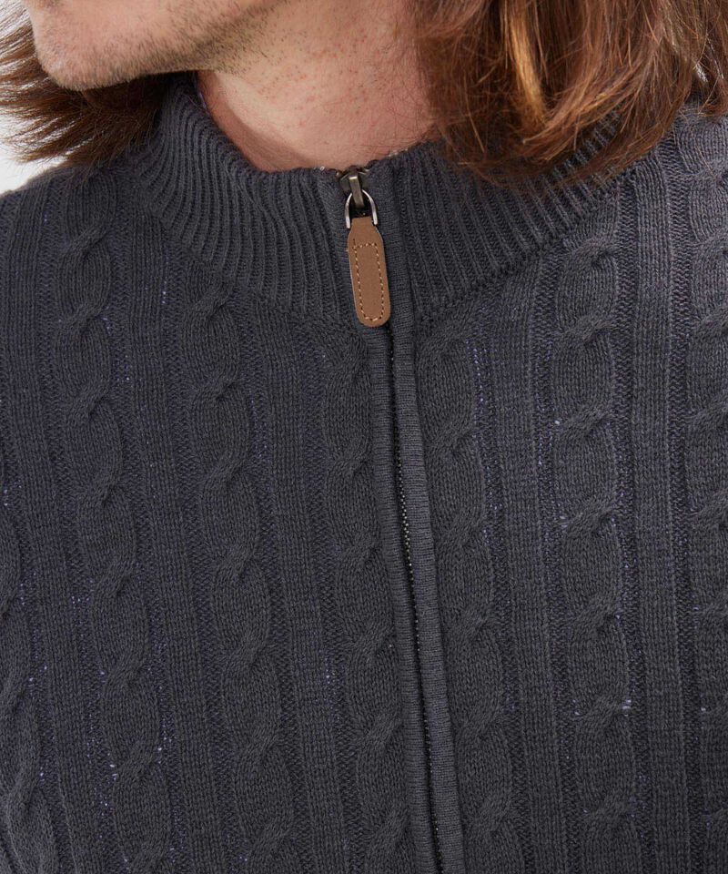Saco Cuello Alto Con Cremallera