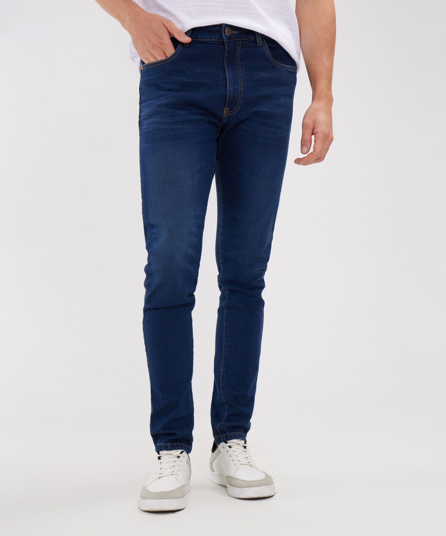 Jean Skinny Tono Oscuro