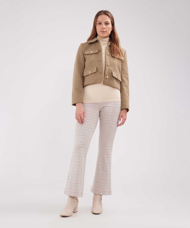 Leggins Flare Preteñido Tiro Alto