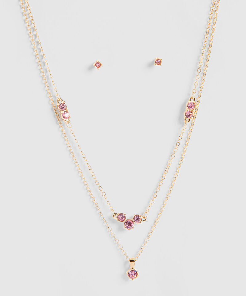 Set de Accesorios Dorados con Brillos