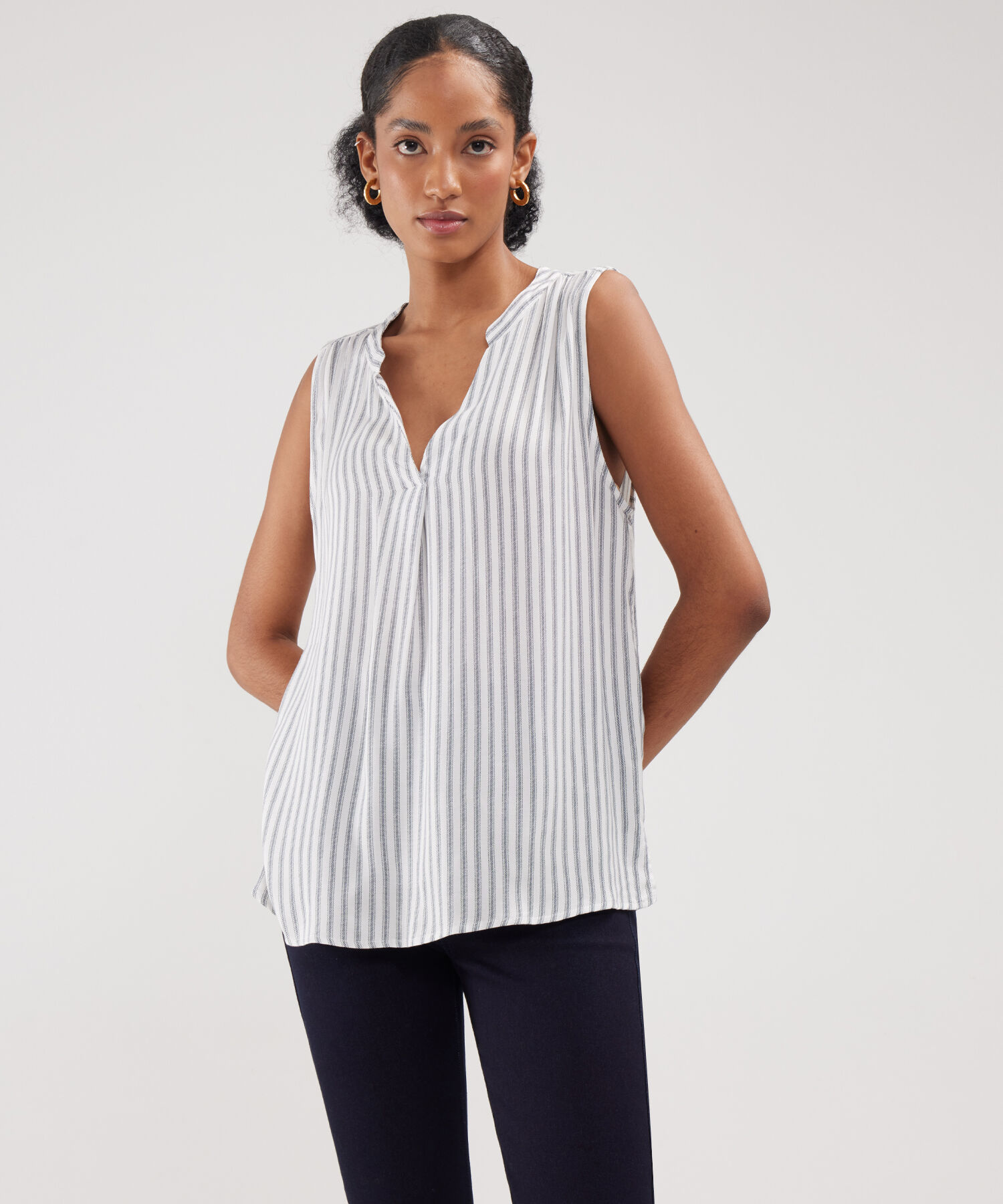 Blusa Manga Sisa Cuello Neru Estampada