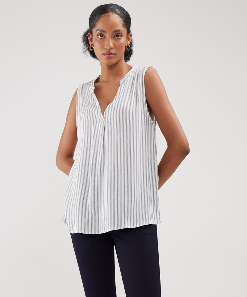 Blusa Manga Sisa Cuello Neru Estampada