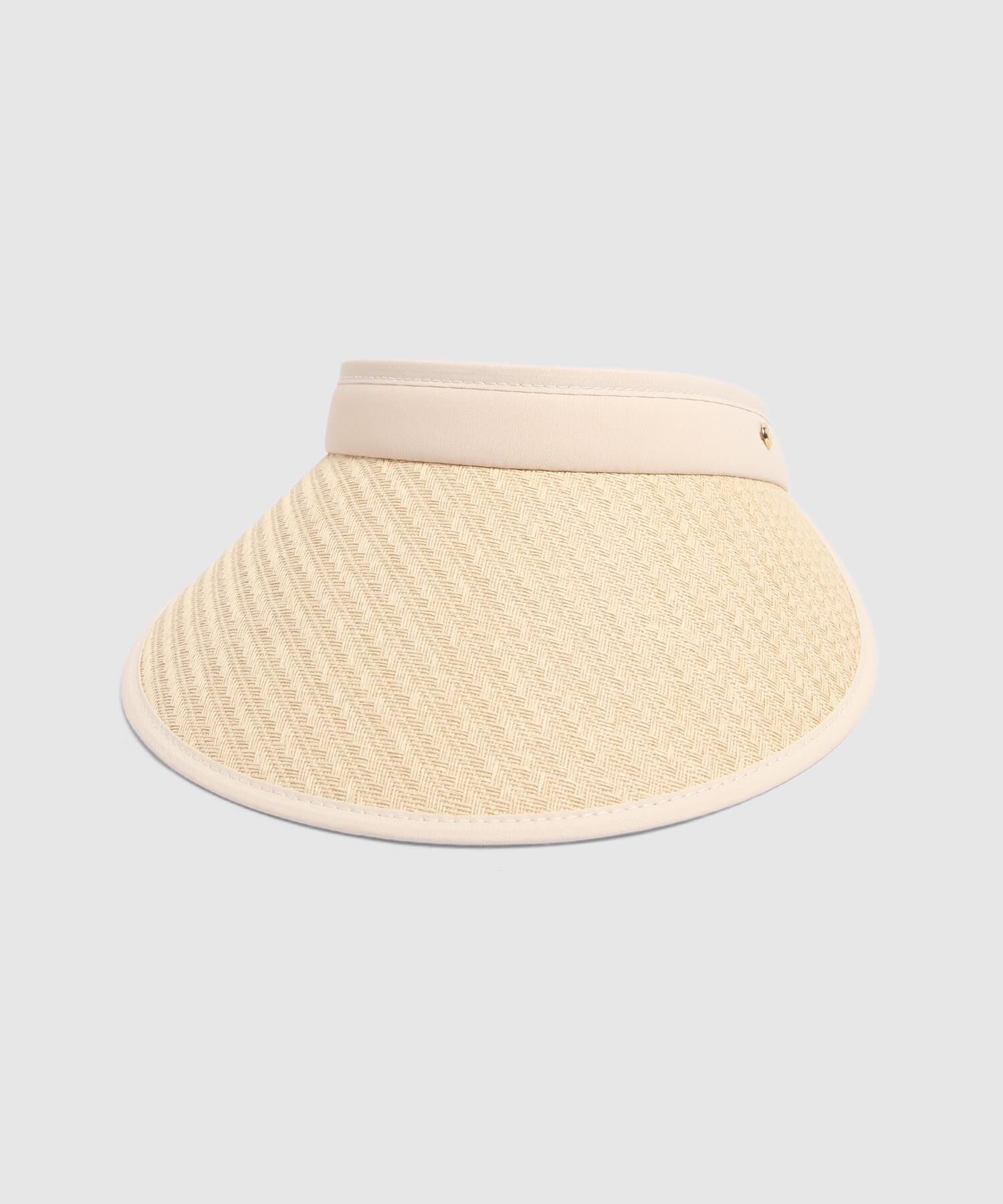 Visera Ala Curva Tejido Trenzado Sol Para Mujer