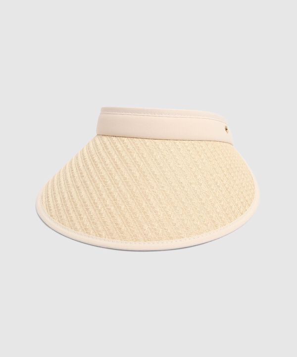 Visera Ala Curva Tejido Trenzado Sol Para Mujer image number null