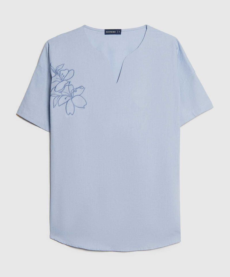 Blusa con Bordado Floral