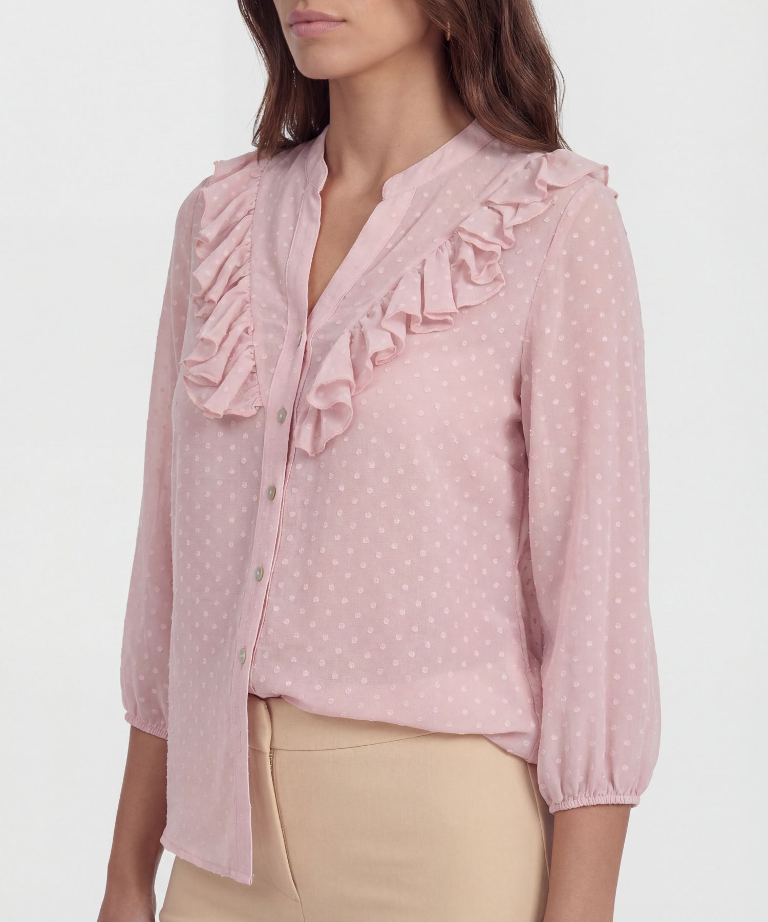 Blusa Texturizada Con Boleros 