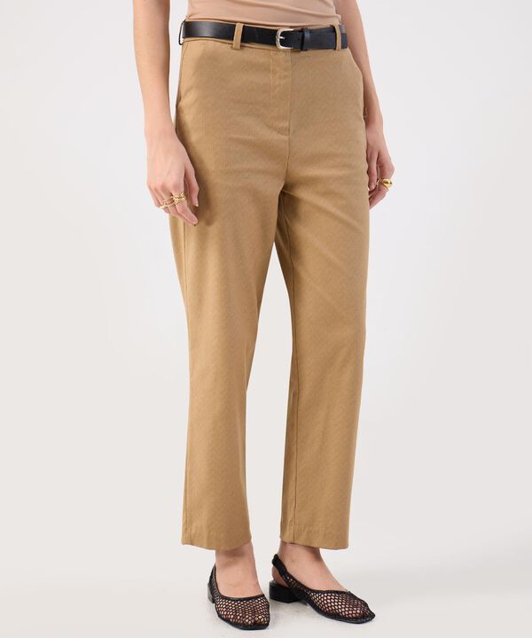 Pantalón Sastre Estampado Micro image number null