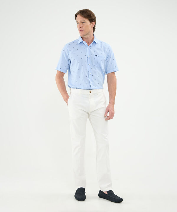 Camisa Manga Corta Estampada Con Bolsillo image number null