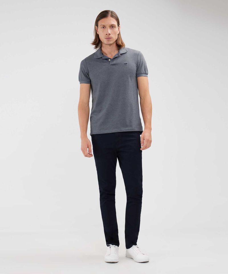 Polo Tejido Unicolor Cuello Y Puños Tejidos,Sin Bolsillo Con Hiladillo.