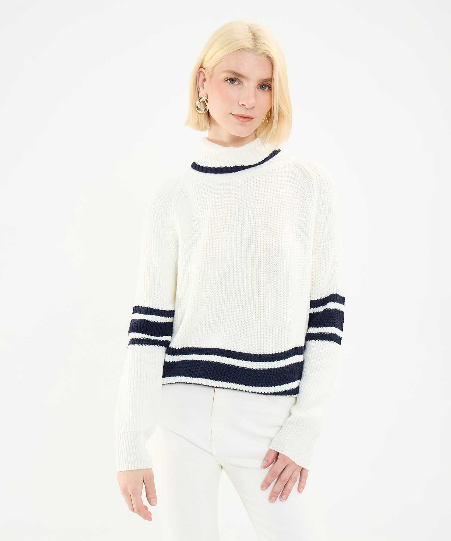 Saco Tejido Cuello Alto