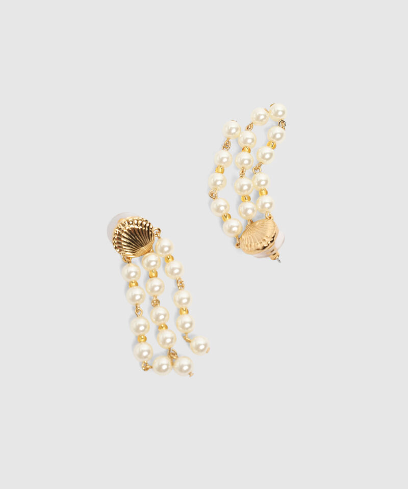 Aretes Cascada De Perlas Para Mujer