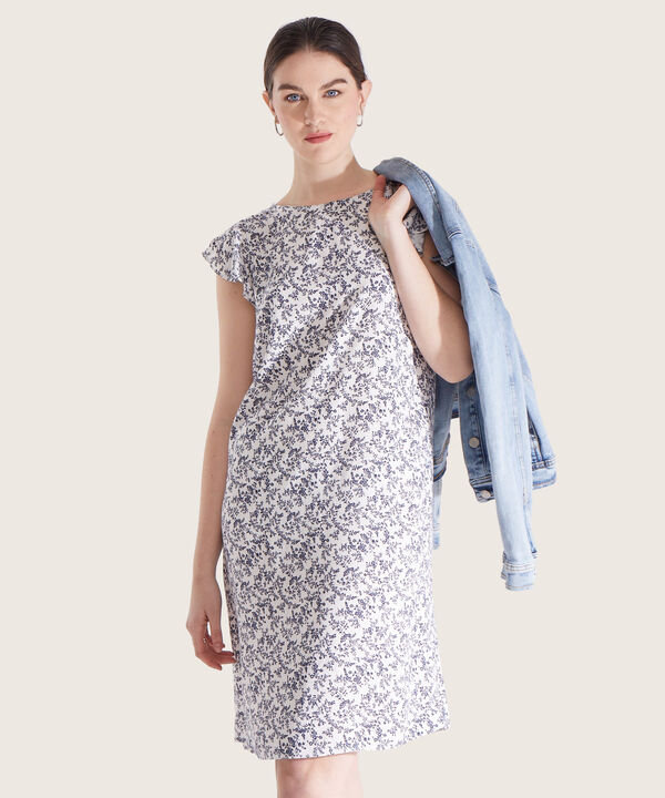 Vestido Manga Corta Estampado