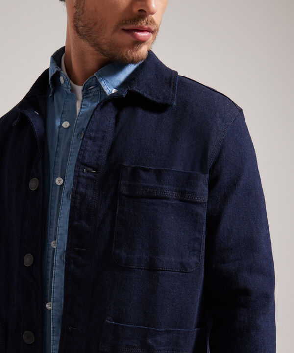 Chaqueta Con Bolsillo Interno Tono Raw