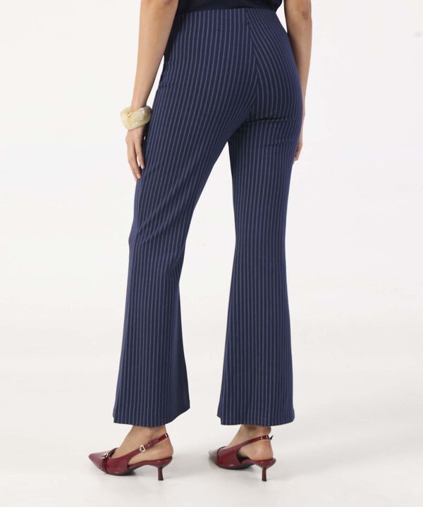 Leggings Para Mujer Campana Rayas Talle Alto