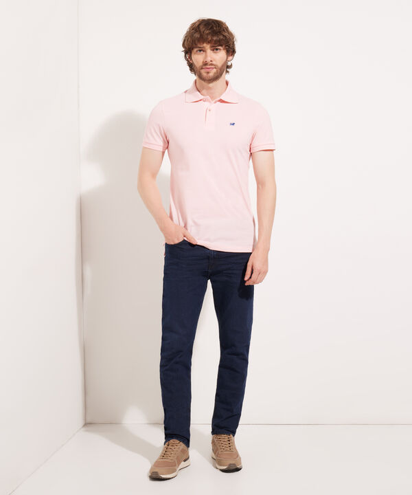 Polo Tejido Unicolor Cuello Y Pu&ntilde;os Tejidos,Sin Bolsillo Con Hiladillo.