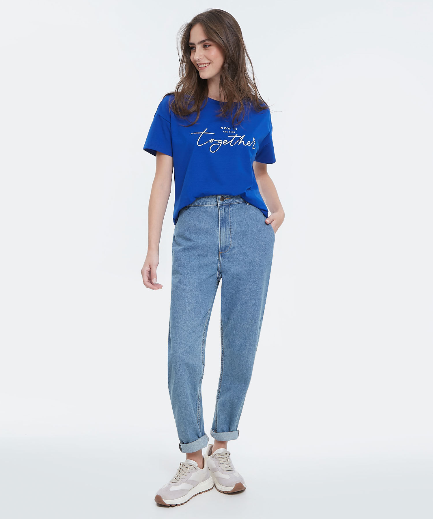 Camiseta Manga Corta Corrida Con Screen En Frente