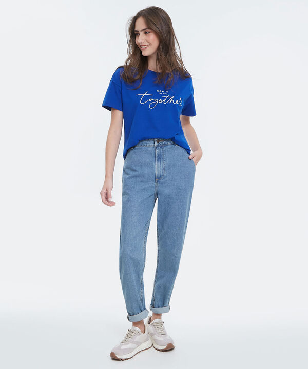 Camiseta Manga Corta Corrida Con Screen En Frente