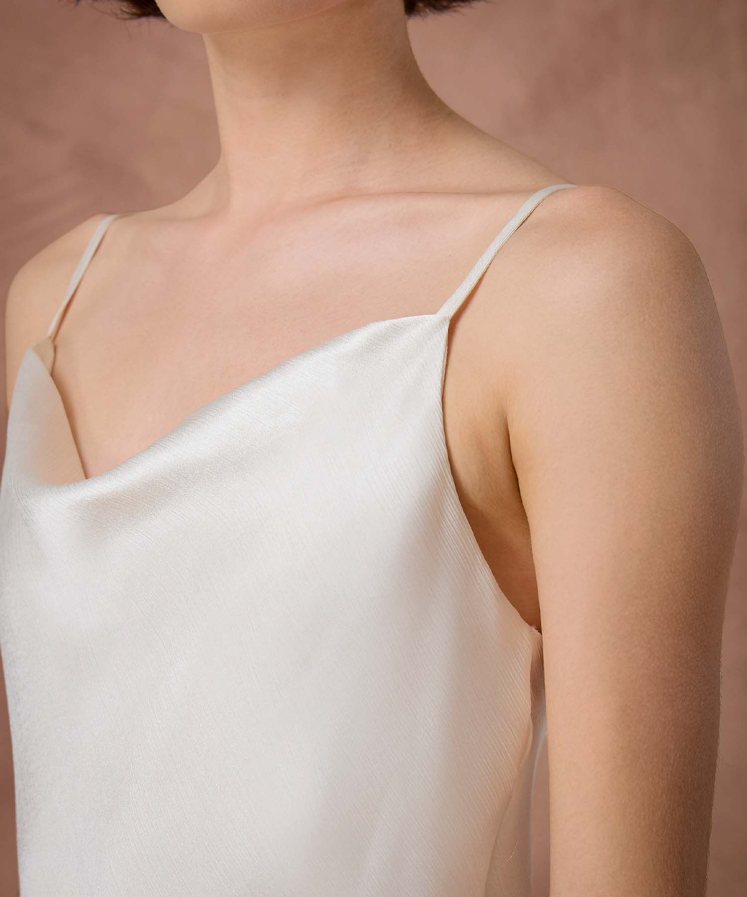 Vestido Unicolor Satinado 