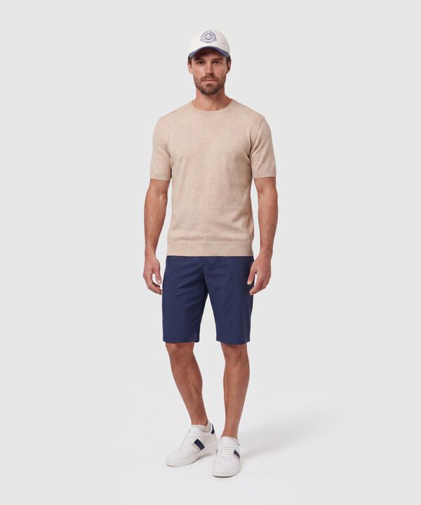 Camiseta Tejida Cuello Redondo Para Hombre