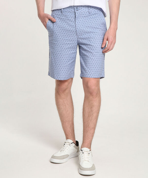 Bermuda Estampada Miniprint Azul image number null