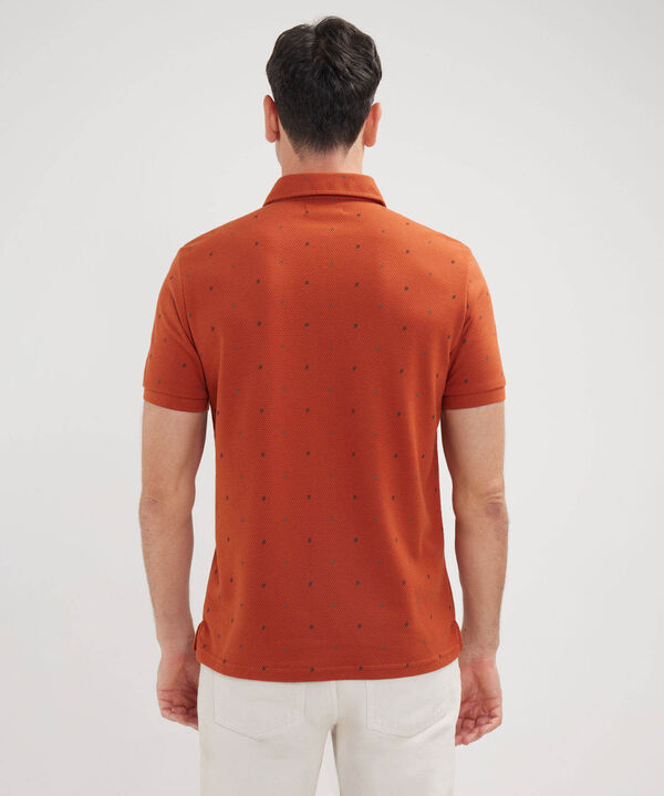 Polo Estampada Cuello Maquina