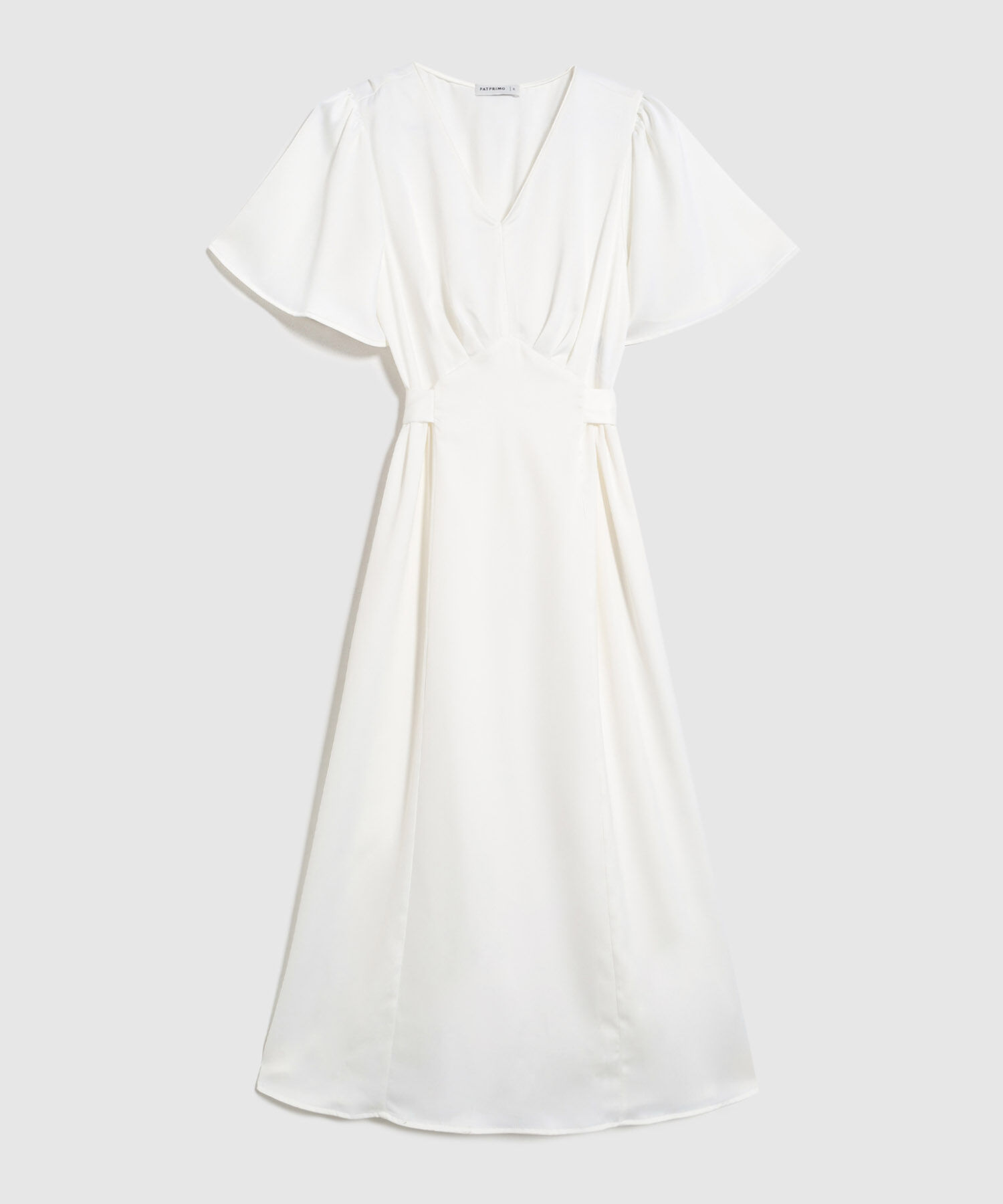 Vestido Largo Con Mangas Acampanadas Para Mujer