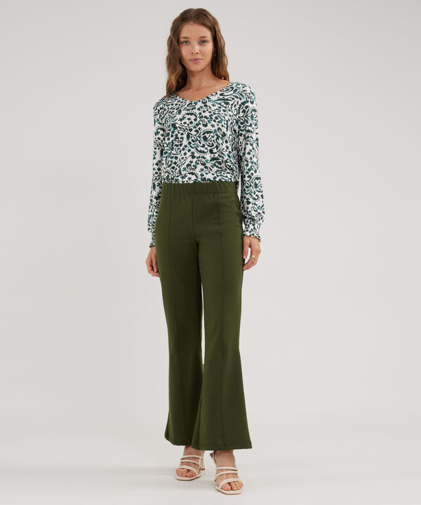 Legging Unicolor Tipo Flare image number null