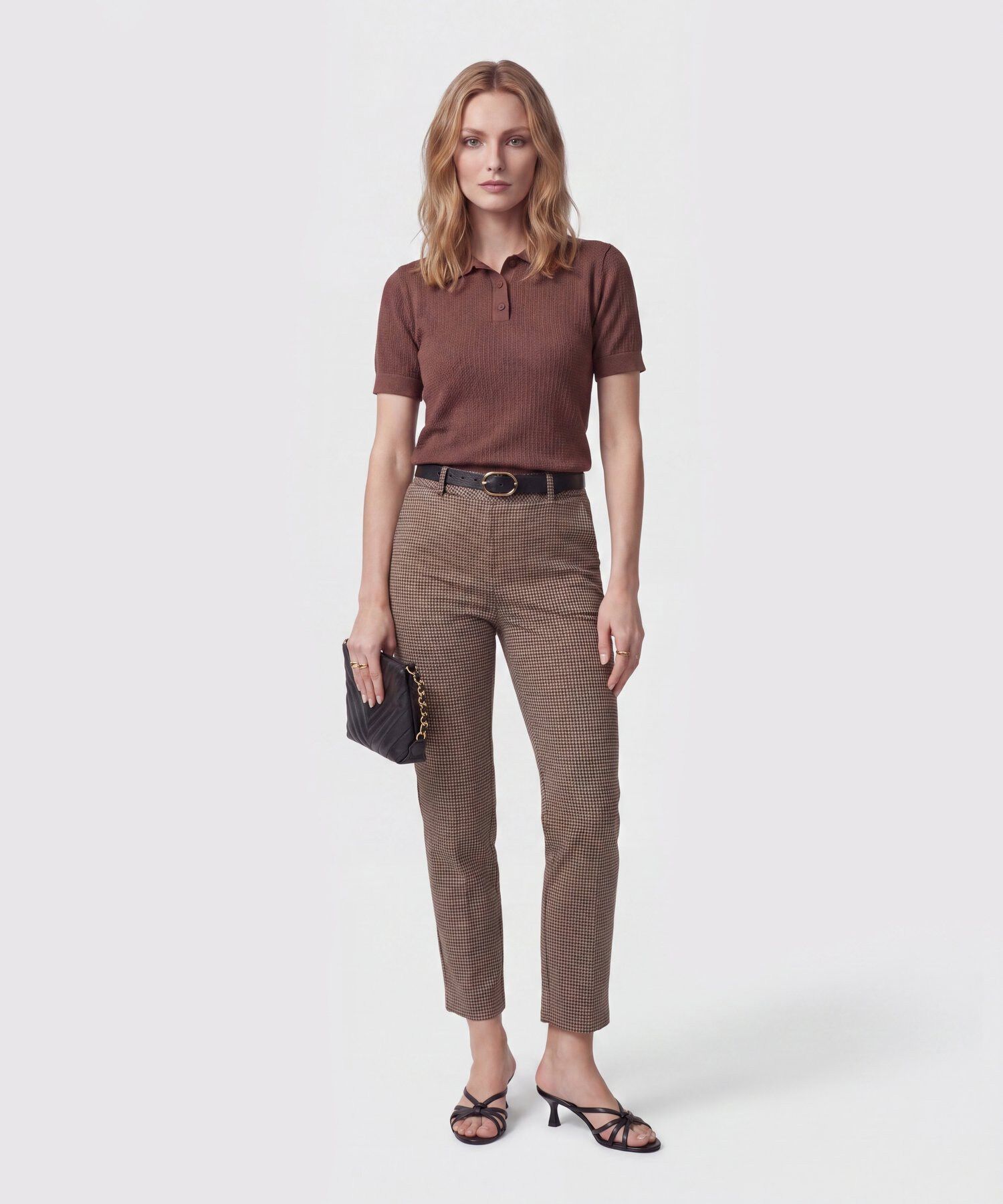 Pantal&oacute;n Chino Con Pasadores Para Mujer