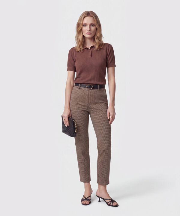 Pantal&oacute;n Chino Con Pasadores Para Mujer
