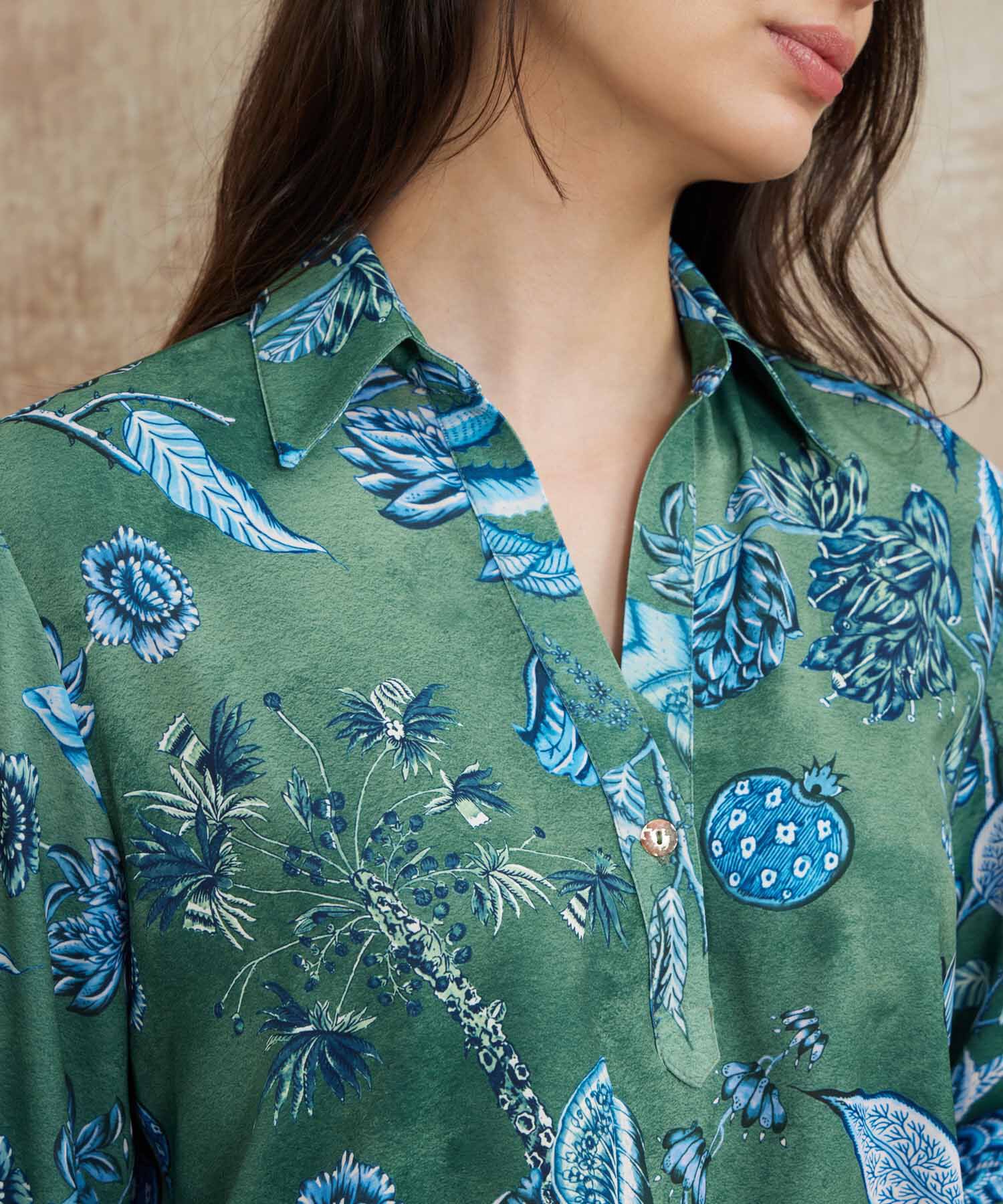 Camisa Manga Larga Estampada