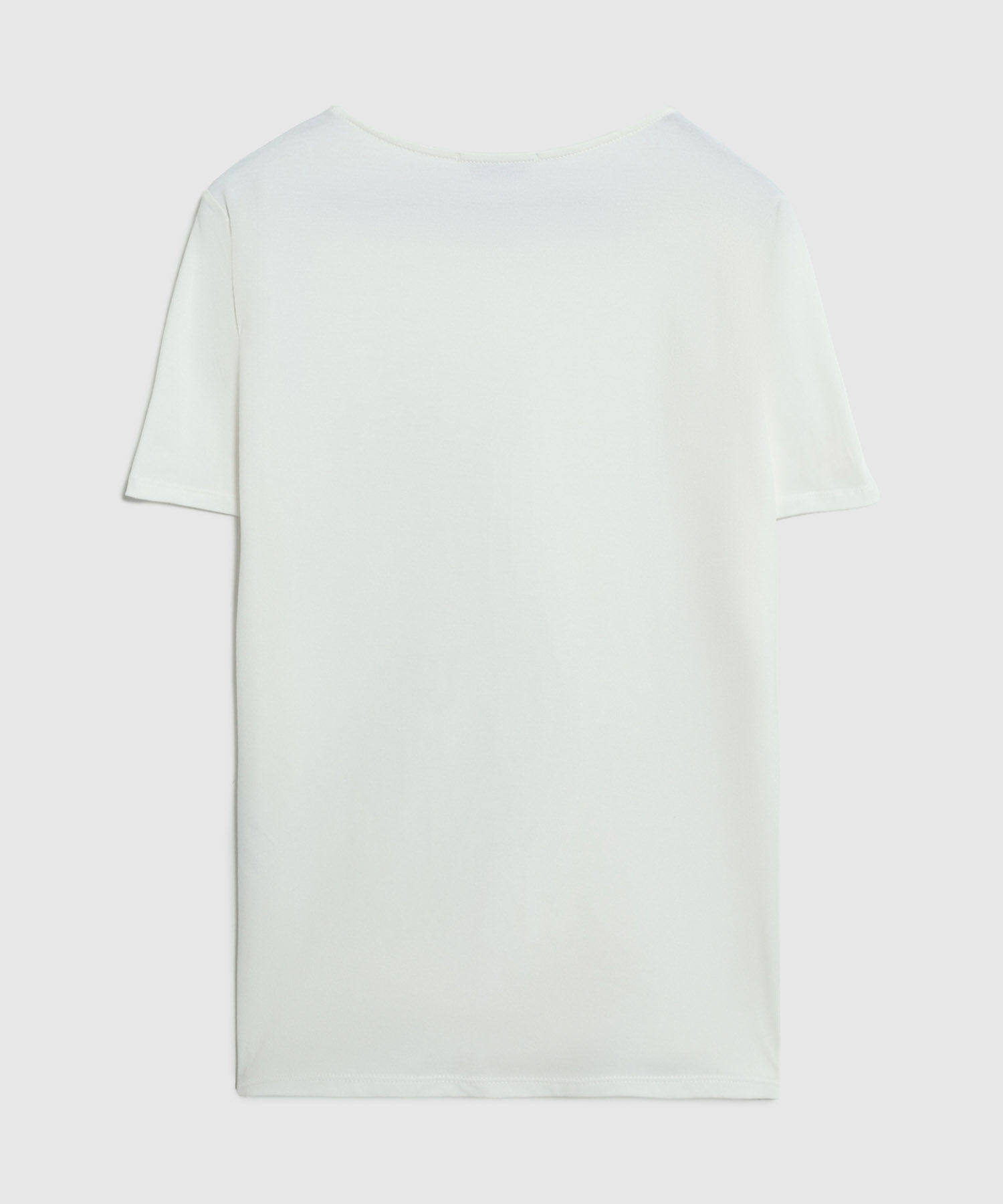 Camiseta B&aacute;sica De Cuello Redondo Mujer Curvy