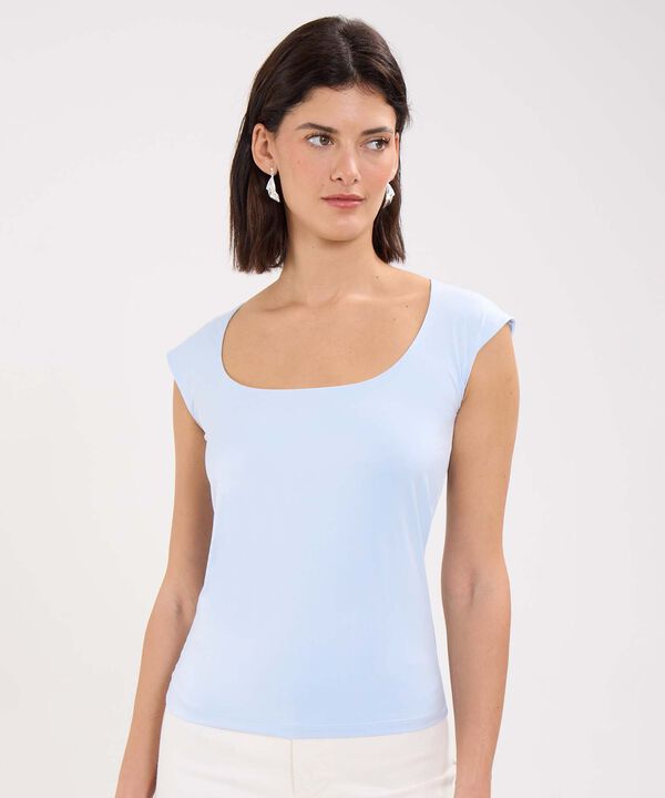 Blusa Escote Cuadrado image number null