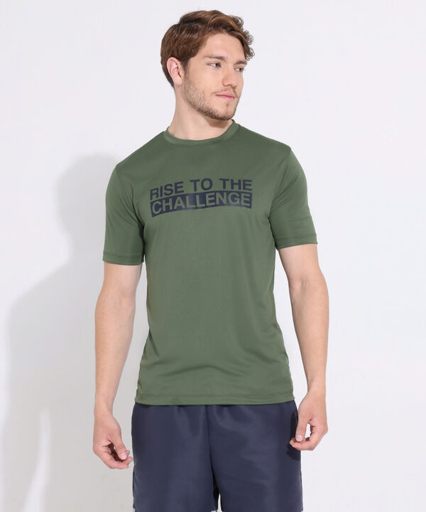 Camiseta Para Hombre, Cuello Redondo, Manga Corta Con Estampado