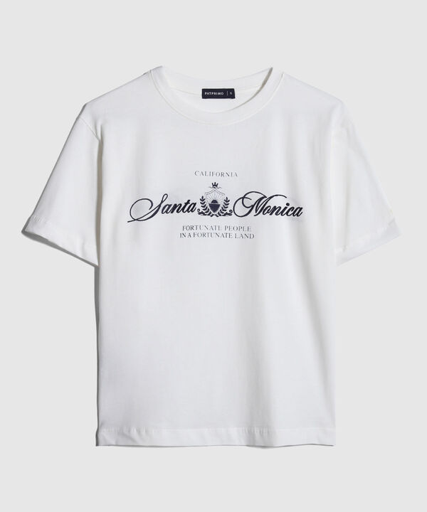 Camiseta Con Bordado Y Estampado