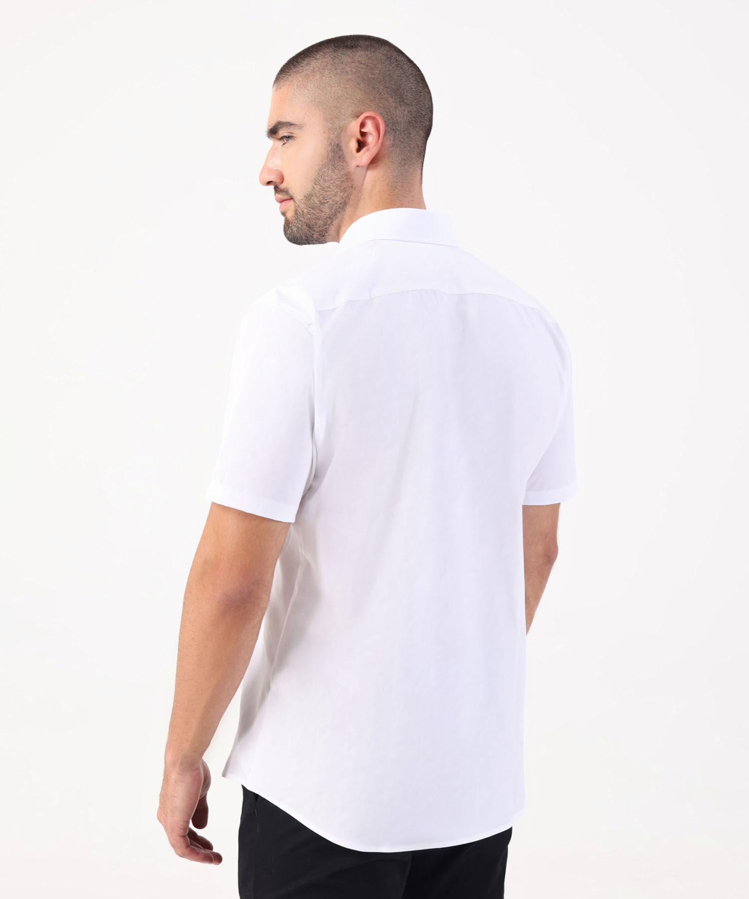 Camisa Formal Manga Corta Para Hombre