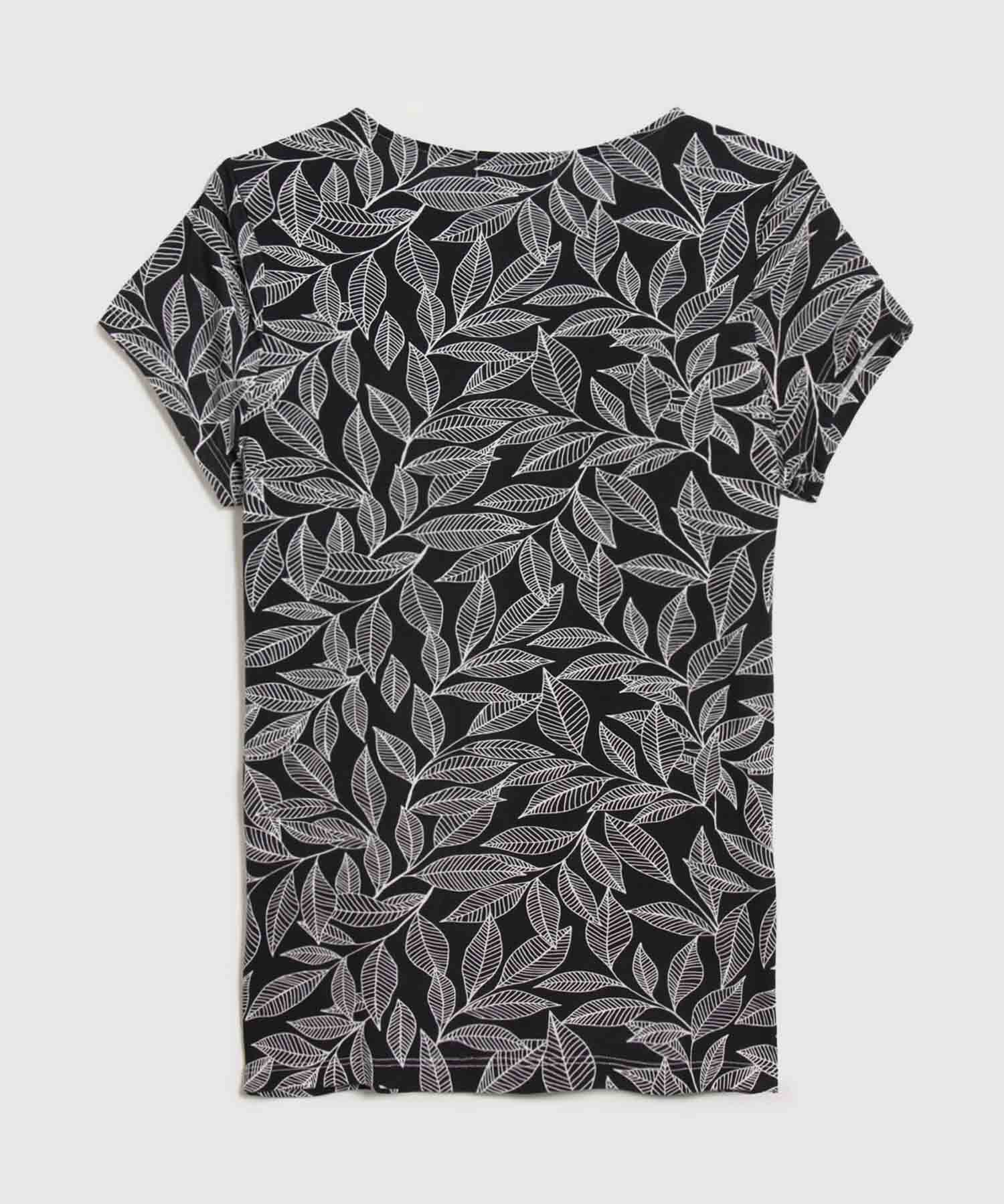 Camiseta Con Estampado Florar 