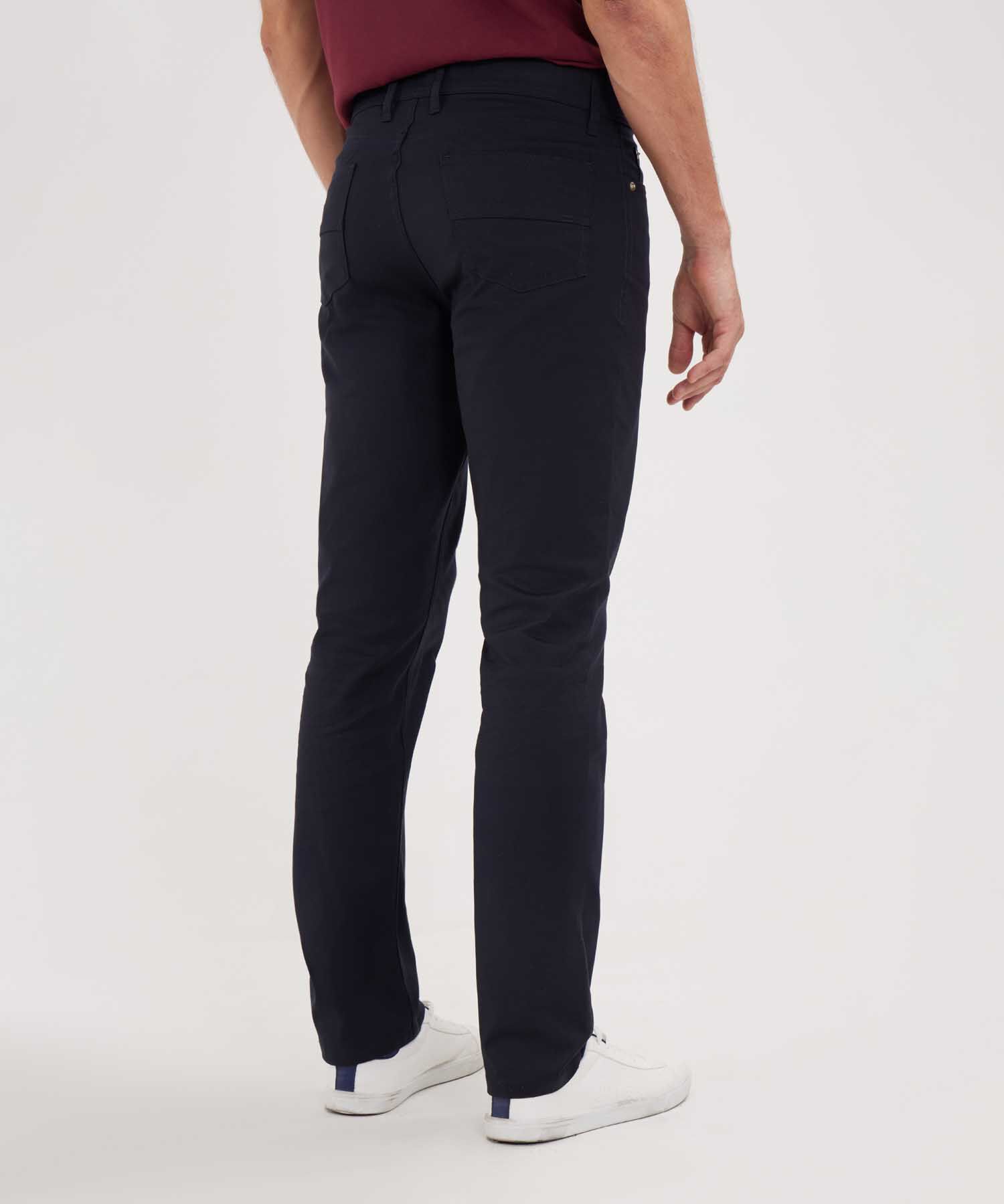 Pantalon Unicolor 5 Bolsillos, Silueta Slim Fit